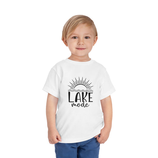 Toddler 'Lake Mode' Short Sleeve Tee - Sunshine Vibes for Summer Adventures