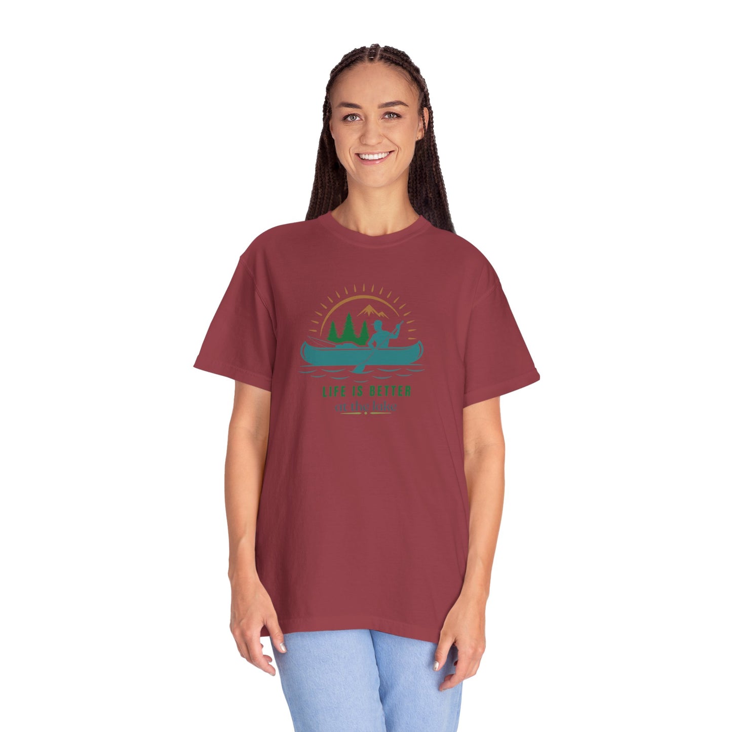 Life is Better at the Lake T-shirt, Casual Tee for Outdoor Lovers, Gifts for Nature Enthusiasts, Summer Shirt, Relaxation Clothing