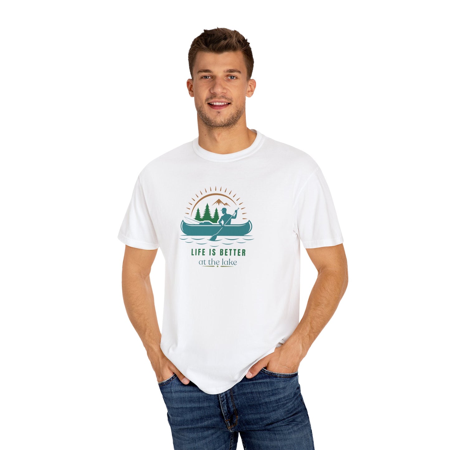 Life is Better at the Lake T-shirt, Casual Tee for Outdoor Lovers, Gifts for Nature Enthusiasts, Summer Shirt, Relaxation Clothing