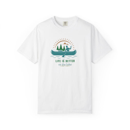 Life is Better at the Lake T-shirt, Casual Tee for Outdoor Lovers, Gifts for Nature Enthusiasts, Summer Shirt, Relaxation Clothing