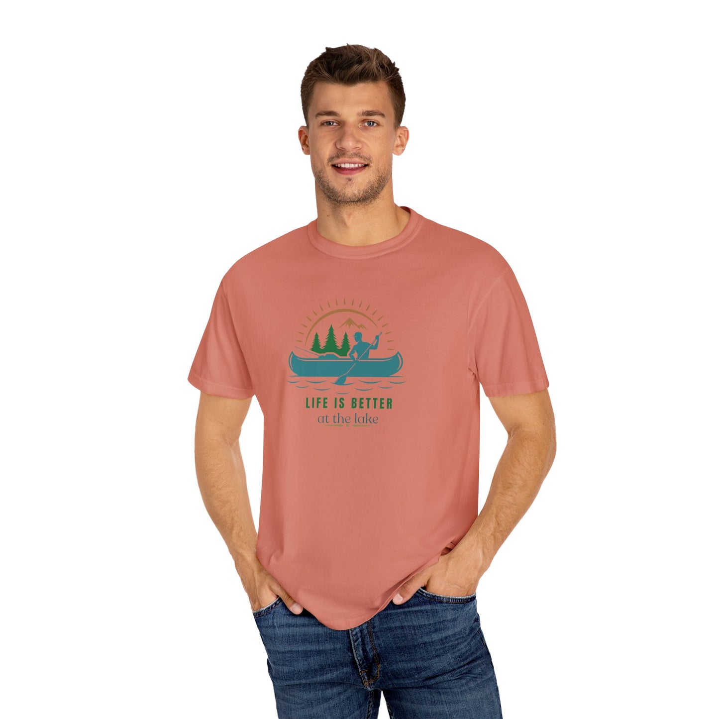 Life is Better at the Lake T-shirt, Casual Tee for Outdoor Lovers, Gifts for Nature Enthusiasts, Summer Shirt, Relaxation Clothing