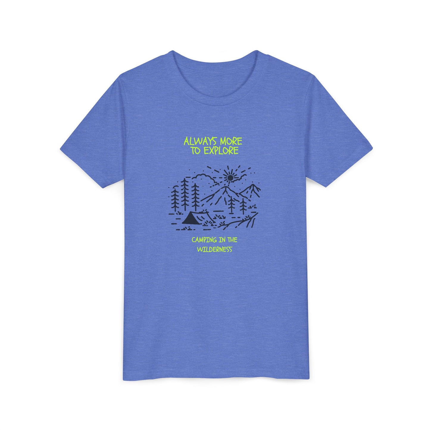 Youth Camping Adventure Tee - 'Always More to Explore'