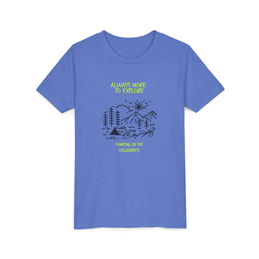 Youth Camping Adventure Tee - 'Always More to Explore'