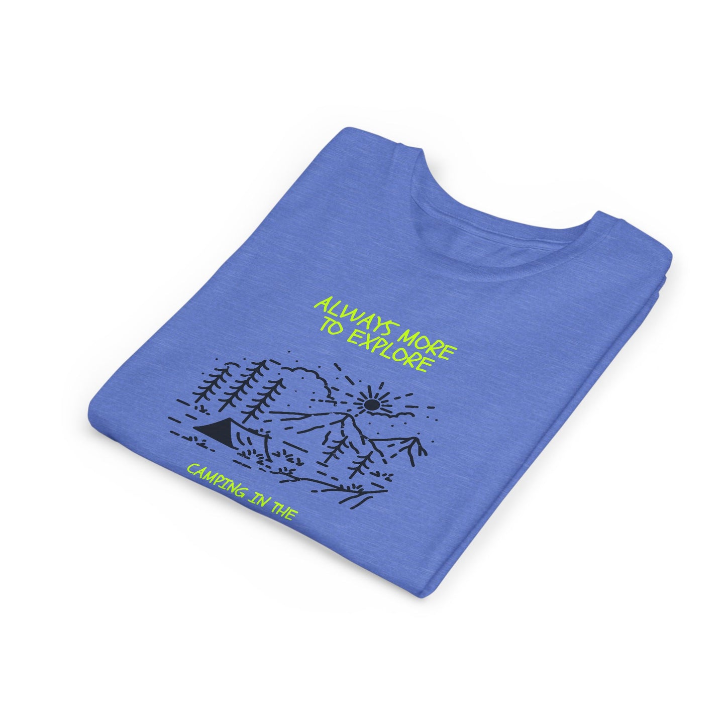 Youth Camping Adventure Tee - 'Always More to Explore'