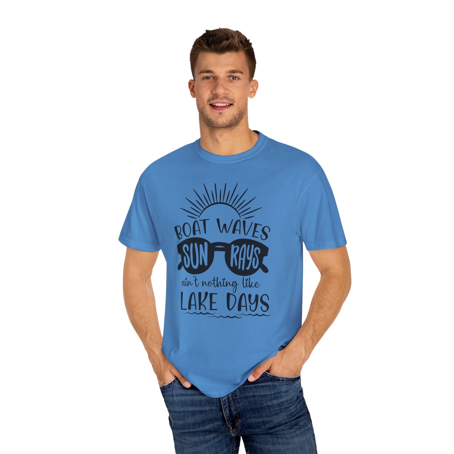 Lake Days Graphic T-Shirt for Outdoor Lovers, Summer Vibes, Ideal for Boating, Beach Days, Gift for Lake Enthusiasts