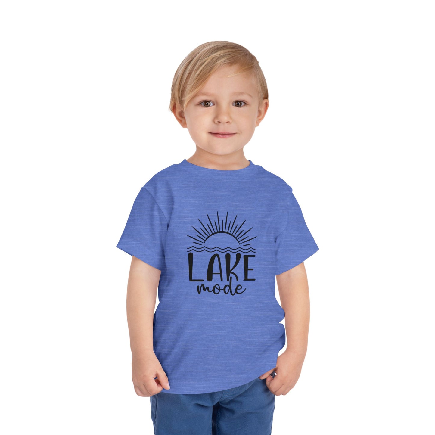 Toddler 'Lake Mode' Short Sleeve Tee - Sunshine Vibes for Summer Adventures