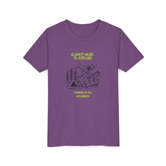 Youth Camping Adventure Tee - 'Always More to Explore'