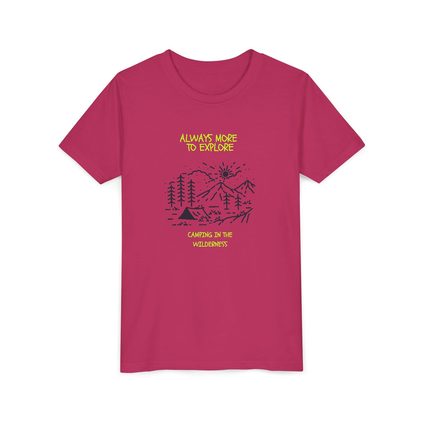 Youth Camping Adventure Tee - 'Always More to Explore'