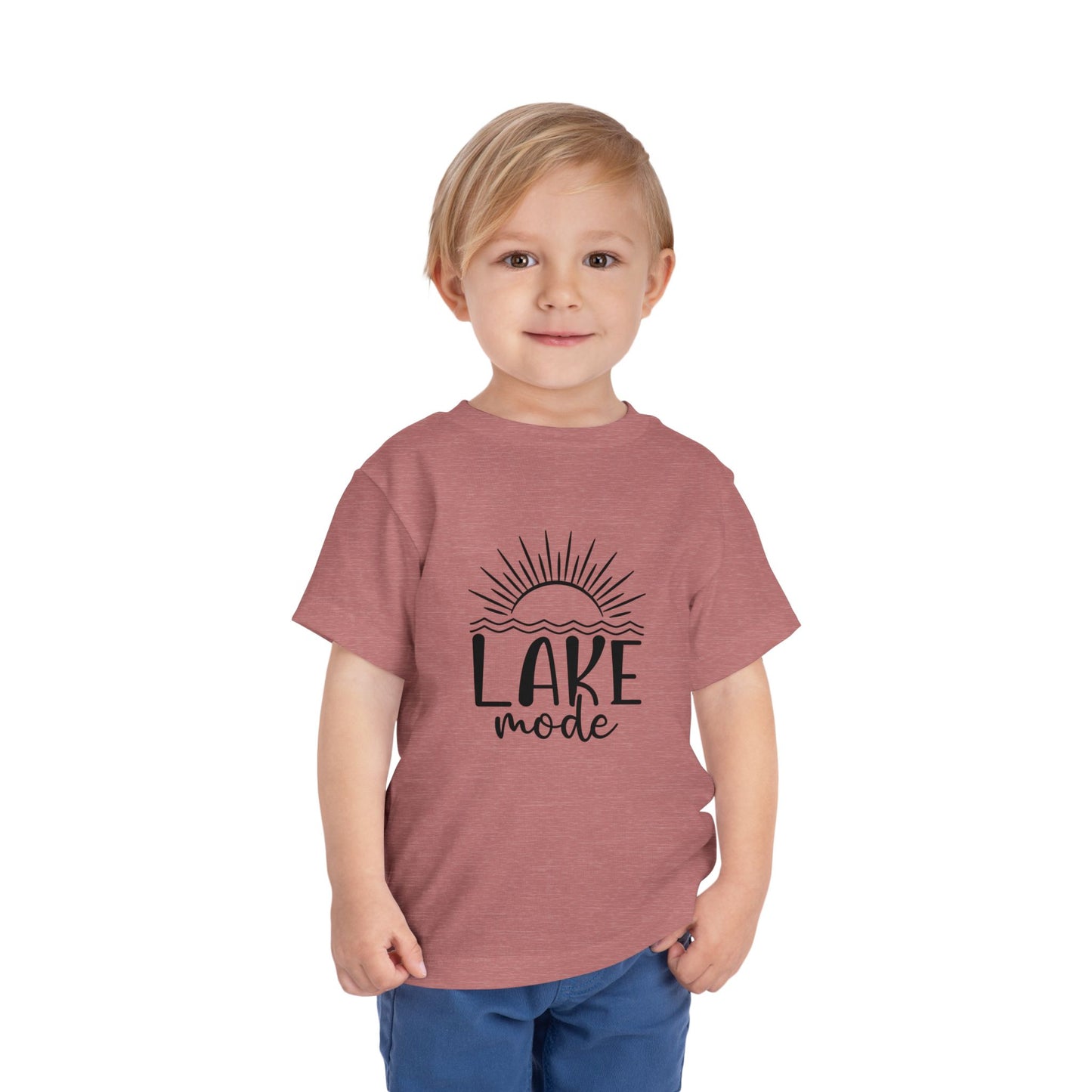 Toddler 'Lake Mode' Short Sleeve Tee - Sunshine Vibes for Summer Adventures